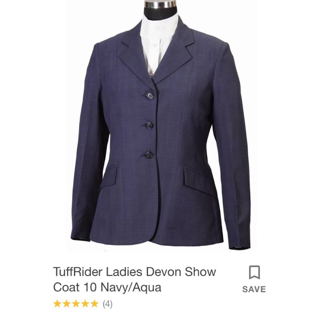 NWT Tuffrider Ladies Devon show coat
